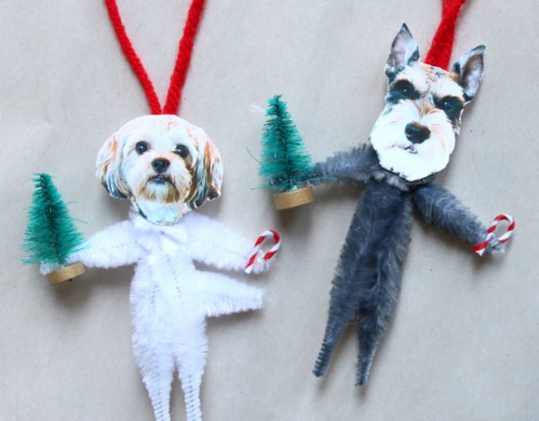 Pup approved pipe cleaner ornament